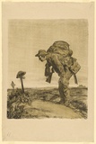Artist: Dyson, Will. | Title: One of the old platoon. | Date: 1917 | Technique: lithograph, printed in colour, from two stones (black and green)