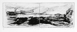 Artist: Martin, Mandy. | Title: Sketchbook pages number 3 | Date: 1988 | Technique: softground etching, printed in black ink, from one plate | Copyright: © Mandy Martin. Licensed by VISCOPY, Australia