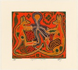Artist: Davis-King, Graham. | Title: Kilpatsha - Mayinku | Date: 2007 | Technique: linocut, printed in colour, from four blocks
