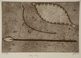 Artist: Carter, Jimealie Joyce. | Title: Witj witj | Date: 1999, April | Technique: etching, printed in black ink, from one plate