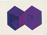 Artist: WALKER, Murray | Title: A double nice little unit. | Date: 1970 | Technique: linocut, printed in colour, from multiple blocks