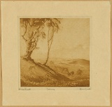 Artist: van RAALTE, Henri | Title: Morning | Date: c.1926 | Technique: aquatint printed in brown ink with plate-tone, from one plate