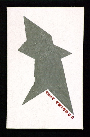 Artist: b'Twigg, Tony.' | Title: b'Shadow, tango, sculpture [Grey abstract form on the cover] (Book of 20 leaves containing 19 illustrations).' | Date: 1983 | Technique: b'stamped print'