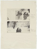 Artist: MADDOCK, Bea | Title: Etching test grey - Man walking | Date: 1973 | Technique: half-tone photo-etching, printed in black ink, from two plates
