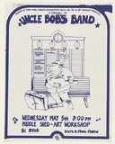 Artist: MACKINOLTY, Chips | Title: A farewell to Uncle Bob's Band | Date: 1976 | Technique: screenprint, printed in blue ink, from one stencil