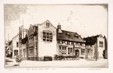 Artist: b'PLATT, Austin' | Title: b'The Modern School, Perth' | Date: 1937 | Technique: b'etching, printed in black ink, from one plate'