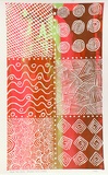 Artist: Leslie, Lawrence. | Title: Mute Yuli Baia (Possum skin cloth) | Date: 1980s | Technique: screenprint, printed in colour, from multiple screens