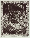 Artist: Brown, Donna. | Title: In the garden | Date: 1995, June | Technique: etching and aquatint, printed in black ink, from one plate