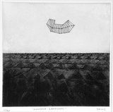 Artist: Daws, Lawrence. | Title: Mandala landscape. | Date: 1968 | Technique: etching and aquatint, printed in black ink, from one plate | Copyright: © Lawrence Daws