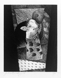 Artist: b'Bradley, Julie.' | Title: b'My bell.' | Date: 1988 | Technique: b'etching, printed in black ink, from one plate'