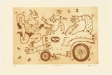 Artist: b'HERI DONO,' | Title: b'The Javanese circus' | Date: 2003, July | Technique: b'etching, printed in burnt umber ink, from one plate'