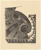 Artist: Feu'u, Fatu | Title: Manaia. | Date: 1989 | Technique: lithograph, printed in black ink, from one stone | Copyright: © Fatu Feu'u