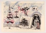 Artist: b'COLEING, Tony' | Title: b'The Holerie.' | Date: 1985 | Technique: b'lithograph, printed in colour, from three stones [or plates]'