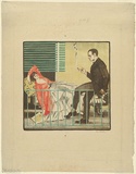 Artist: b'Proctor, Thea.' | Title: b'The balcony.' | Date: c.1919 | Technique: b'lithograph, printed in colour, from four stones' | Copyright: b'\xc2\xa9 Art Gallery of New South Wales'