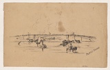 Artist: Thomas, Edmund. | Title: Prince's Bridge. | Date: 1853 | Technique: pen-lithograph, printed in black ink, from one stone