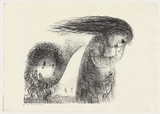 Artist: BOYD, Arthur | Title: St Francis when young turning aside. | Date: (1965) | Technique: lithograph, printed in black ink, from one plate | Copyright: This work appears on screen courtesy of Bundanon Trust