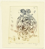 Artist: Hiotakis, Frank. | Title: Cocktail bar | Date: 1988 | Technique: drypoint, printed in colour, from one plate | Copyright: © Frank Hiotakis, Australia