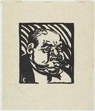 Artist: Counihan, Noel. | Title: Tycoon. | Date: 1931 | Technique: linocut, printed in black ink, from one block
