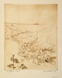 Title: The Isthmus | Date: 1924 | Technique: etching, printed in brown ink with plate-tone, from one plate