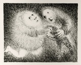 Artist: BOYD, Arthur | Title: The gift of a lamb. | Date: (1965) | Technique: lithograph, printed in black ink, from one plate | Copyright: Reproduced with permission of Bundanon Trust