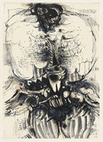 Artist: b'Hessing, Leonard.' | Title: b'The jungle' | Date: 1964 | Technique: b'lithograph, printed in colour, from three zinc plates'