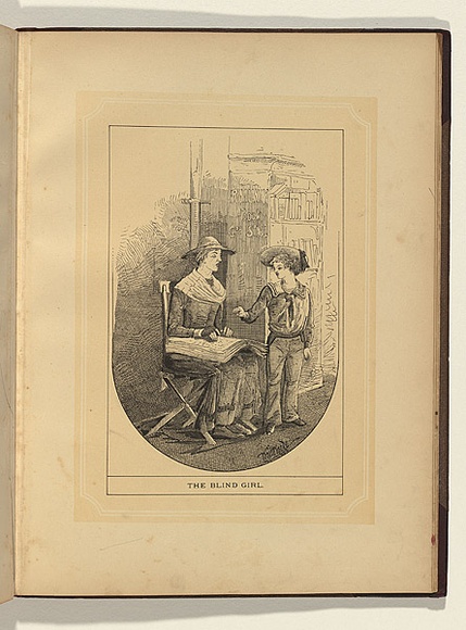 Artist: b'Whitelocke, Nelson P.' | Title: b'The blind girl.' | Date: 1885 | Technique: b'lithograph, printed in colour, from two stones'