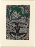 Artist: Mackie, Glen. | Title: Zogo Le (Holy man) | Date: 2002 | Technique: linocut, printed in colour, from one block