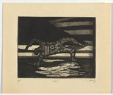 Artist: b'SELLBACH, Udo' | Title: b'Fall' | Date: 1965 | Technique: b'etching and aquatint printed in black ink, from one plate'