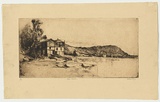 Artist: b'LONG, Sydney' | Title: b'Palm Beach' | Date: 1926 | Technique: b'line-etching, printed in brown ink with plate-tone, from one copper plate' | Copyright: b'Reproduced with the kind permission of the Ophthalmic Research Institute of Australia'