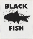 Artist: WORSTEAD, Paul | Title: Black Fish | Date: 1989 | Technique: screenprint, printed in black ink, from one stencil | Copyright: This work appears on screen courtesy of the artist