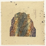 Artist: Bruderlin, Christine. | Title: Corroboree Rock. | Date: 1982 | Technique: woodcut, printed in colour, from multiple blocks