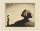 Artist: b'Dyson, Will.' | Title: b'Our psycho analysts The sweating Sphynx or The Secret revealed.' | Date: c.1929 | Technique: b'drypoint, printed in black ink, from one plate'