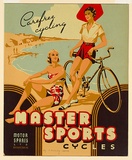 Artist: b'Wood., C. Dudley.' | Title: b'Advertisement : Master sports cycles' | Technique: b'screenprint'