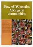 Artist: b'Nakamarra Dickson, Bertha.' | Title: b'How Aids invades Aboriginal communities' | Date: 1988 | Technique: b'offset lithograph'