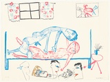 Artist: b'Allen, Davida' | Title: b'not titled (Lovers)' | Date: 1989 | Technique: b'lithograph, printed in colour, from four stones [or plates]'