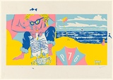 Artist: Chino, Gina. | Title: P-76. A magazine of new Australian writing and illustration. | Date: 1983 | Technique: screenprint, printed in colour, from four stencils
