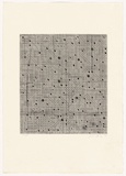 Artist: Irving, Julie. | Title: not titled [grid] | Date: 1996 | Technique: etching, printed in black ink, from one copper plate
