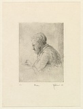 Artist: b'EWINS, Rod' | Title: b'Brian.' | Date: 1963 | Technique: b'etching, printed in black ink, from one zinc plate'