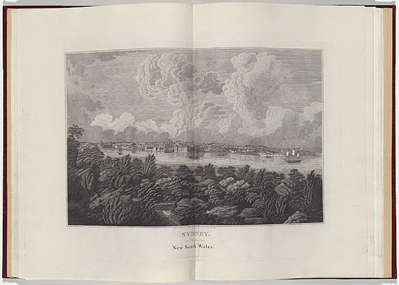 Artist: b'Wallis, James.' | Title: b'Sydney from Bennelongs Point. New South Wales.' | Date: 1821 | Technique: b'engraving, printed in black ink, from one copper plate'