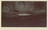 Artist: McDermott, Anne. | Title: not titled [landscape with pool] | Date: 1989 | Technique: drypoint, from copper plate, printed in black ink with plate-tone, from one plate