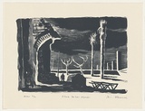 Artist: AMOR, Rick | Title: Plaza de las Glories | Date: 1991-92, November - January | Technique: lithograph, printed in black ink, from one plate | Copyright: Image reproduced courtesy the artist and Niagara Galleries, Melbourne