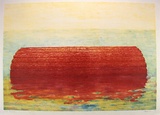 Artist: b'Maguire, Tim.' | Title: b'not titled [red horizontal column]' | Date: 1987 | Technique: b'lithograph, printed in colour, from four stones' | Copyright: b'\xc2\xa9 Tim Maguire'