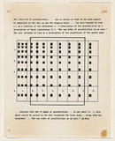 Title: b'Section B (Word situations) - 32 Possibilities [wall diagram]' | Date: (1970-71) | Technique: b'typewriter'