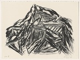 Artist: Lee, Graeme. | Title: not titled [Mound] | Date: c.1985 | Technique: lithograph, printed in black ink, from one stone