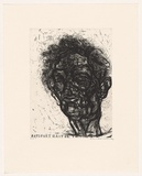 Artist: Fairbairn, David. | Title: Auto portrait 11 | Date: 2004 | Technique: etching and aquatint, printed in black ink, from one plate