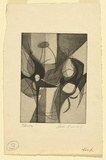 Artist: Wienholt, Anne. | Title: Flowers | Technique: engraving, softground-etching and aquatint, printed in black ink, from one copper plate