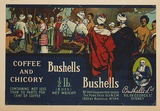 Artist: b'Burdett, Frank.' | Title: b'Label: Bushells coffee and chicory.' | Date: (1927) | Technique: b'lithograph, printed in colour, from multiple stones [or plates]'