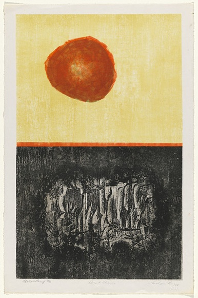 Artist: b'KING, Grahame' | Title: b'Desert dream' | Date: 1965 | Technique: b'lithograph, printed in colour, from four stones [or plates]'