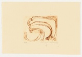 Artist: b'Napanangka, Walangkura.' | Title: b'not titled [curved forms]' | Date: 2004 | Technique: b'drypoint etching, printed in brown ink, from one perspex plate'