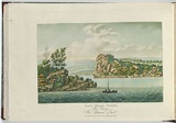 Artist: b'LYCETT, Joseph' | Title: bRam Head Point, Port Davey, Van Diemen's Land. | Date: 1824 | Technique: b'etching and aquatint, printed in black ink, from one copper plate; hand-coloured'